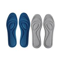 Palmilhas Ortopédicas De Espuma De Memória 4 Peças Antibacterianas Desodorizantes Absorventes De
