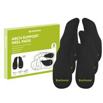 Palmilhas para sapatos Bukihome Arch Support Gel 3 pares pretas L Palmilhas para sapatos Bukihome Arch Support Gel 3 pares pretas L