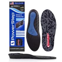 Palmilhas PowerStep Comfort Last Cushioning Gel fabricadas nos EUA Palmilhas PowerStep Comfort Last Cushioning Gel fabricadas nos EUA