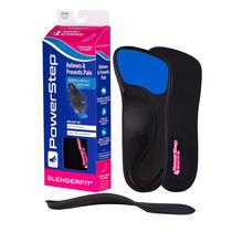 Palmilhas PowerStep Slenderfit 3/4 de comprimento femininas pretas 9,5-10 Palmilhas PowerStep Slenderfit 3/4 de comprimento femininas pretas 9,5-10