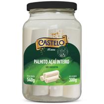 Palmito Açaí Inteiro Em Conserva Castelo Vidro 300g