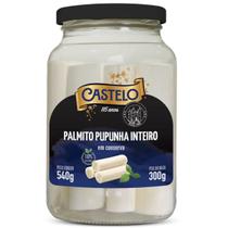 Palmito Pupunha Inteiro Em Conserva Castelo Vidro 300g