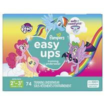 Pampers Easy Ups Training Pants Girls and Boys, 2T-3T (Tamanho 4), 74 Count, Super Pack, Packaging & Prints Podem Variar