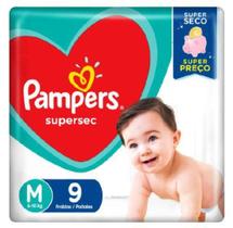 Pampers Fralda Basic Média c/9 unidades