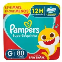 PAMPERS Fralda Supersec G 80 Fraldas