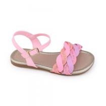 Pampili Sandalia Mili com Strass Rosa 642058 Pampili Sandalia Mili com Strass Rosa 642058