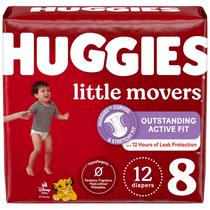 Pañales HUGGIES Little Movers Talle 8, 12 unidades, más de 21 kg Pañales HUGGIES Little Movers Talle 8, 12 unidades, más de 21 kg