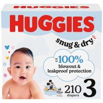 Pañales Huggies Snug & Dry Talla 3, Paquete de 210 Pañales Huggies Snug & Dry Talla 3, Paquete de 210