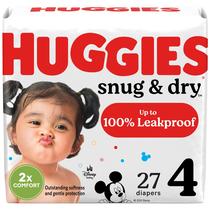 Pañales Huggies Snug & Dry Talla 4 Paquete con 27 Unidades (10-17 kg)