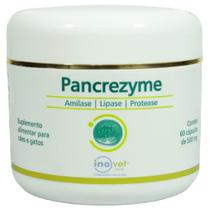 Pancrezyme 60 Cápsulas 500mg Para Cães e Gatos Inovet