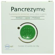 Pancrezyme Para Cães e Gatos Caixa Com 10 Sachê de 2,8g Inovet