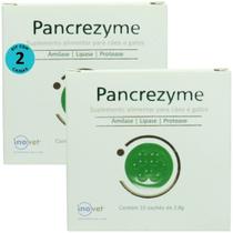 Pancrezyme Suplemento Para Cães e Gatos 2,8g C/ 10 Sachê Kit Com 2 Pancrezyme Suplemento Para Cães e Gatos 2,8g C/ 10 Sachê Kit Com 2