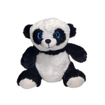 Panda de Pelúcia com Olhos Brilhantes 23cm - Fizzy