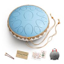 Panda Drum Pro Handpan de Língua de Aço Azul 15 polegadas 432 Hz