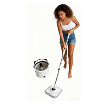 Panda Esfregão com balde Sistema separado água suja de água limpa 360 rotação sem lavar as mãos espremer desidratação automática secagem Panda Esfregão com balde Sistema separado água suja de água limpa 360 rotação sem lavar as mãos espremer desidratação automática secagem