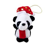 Panda Natalino Pelúcia com Gorro Cachecol Enfeite Natal 8cm Panda Natalino Pelúcia com Gorro Cachecol Enfeite Natal 8cm