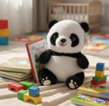 Panda Pelúcia Médio Tuka Toy Antialérgico E Macio