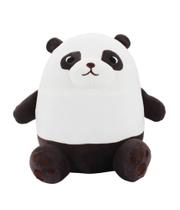 Panda Sentado Marrom Branco 26cm Kawaii - Pelúcia OBN-3448