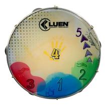 Pandeiro 10 Abs Plat Inox Pele Leitosa Pratik Brasil Preto