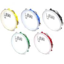 Pandeiro 10 Batuka Inox Leitosa Luen Cores variadas