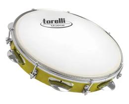 Pandeiro 10'' injetado azul pele leitosa torelli