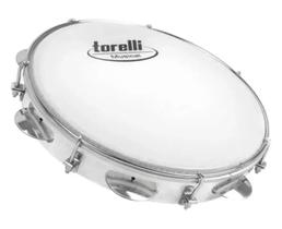 Pandeiro 10'' injetado azul pele leitosa torelli