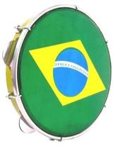 Pandeiro 10" Injetado Pele Brasil- Amarelo-Torelli - TP350AM
