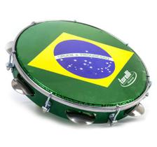 Pandeiro 10" Injetado Pele Brasil- Verde - Torelli - TP350VE