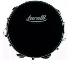 Pandeiro 10 Injetado Pele Leitosa Preta TP 301 Black