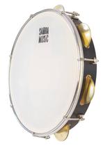 Pandeiro 10 Madeira P. Leitosa c/ 7 afin - Samba Music PHX