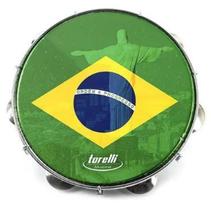 Pandeiro 10" Pele Brasil Corcovado Azul - Torelli-TP352