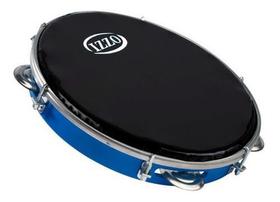 Pandeiro 10 Polegadas Izzo Corpo Azul Pele Leitosa Preta Abs Pandeiro 10 Polegadas Izzo Corpo Azul Pele Leitosa Preta Abs