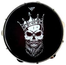 Pandeiro 10 Polegadas Pele Leitosa Vip Caveira Rei Pandeiro 10 Polegadas Pele Leitosa Vip Caveira Rei