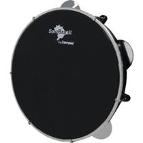 Pandeiro 10" Premium Pele Preta Sambrasil Leve e Versátil Preto Liverpool Pandeiro 10" Premium Pele Preta Sambrasil Leve e Versátil Preto Liverpool