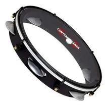 Pandeiro 12 Aro De Madeira Preto Contemporânea Light 84LBK