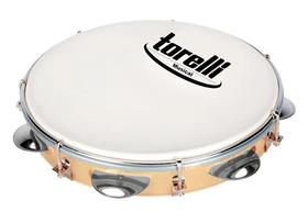 Pandeiro 8 Polegadas Injetado e Pele Leitosa TP809 Natural