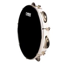 Pandeiro Abs Branco 10" Pele Poly Preta Phx