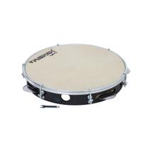 Pandeiro Abs Preto 10 Pele Leitosa - Batimento Spanking