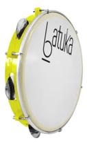 Pandeiro AMARELO ESCURO 10 Polegadas -- BATUKA -- Aro ABS -- Pele leitosa - LUEN