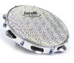 Pandeiro Branco 10 Pele Holografica Torelli TP308BC Abs