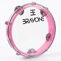 Pandeiro Bravone Profissional 8 Com Pele Cristal Premium