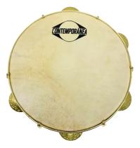 Pandeiro contemporanea 10" luthieria leo rodrigues mad.couro