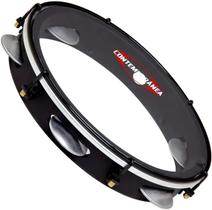 Pandeiro Contemporanea 10 polegadas Black Light 82lbk Pele Cristal
