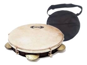 Pandeiro Contemporânea 10polegada Couro Leo Rodrigues 27cll Pandeiro Contemporânea 10polegada Couro Leo Rodrigues 27cll