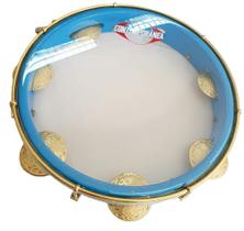 Pandeiro Contemporânea 11 Polegadas Linha Leve 33clazgl Azul c/ Gliter