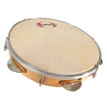 Pandeiro Contemporânea 20C Madeira 10 Polegadas Couro