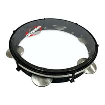 Pandeiro Contemporânea Em Madeira 10" Preto Pele Cristal 82LBK