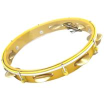 Pandeiro Gope 12 Polegadas Profissional Amarelo Super Leve Pele Cristal