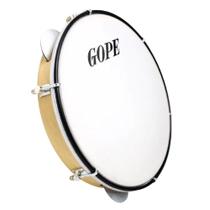 Pandeiro gope iniciante 10'' 6 afinações envernizado pele nylon