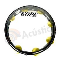 Pandeiro Gope Super Leve 12" Profissional Madeira Pele Nylon